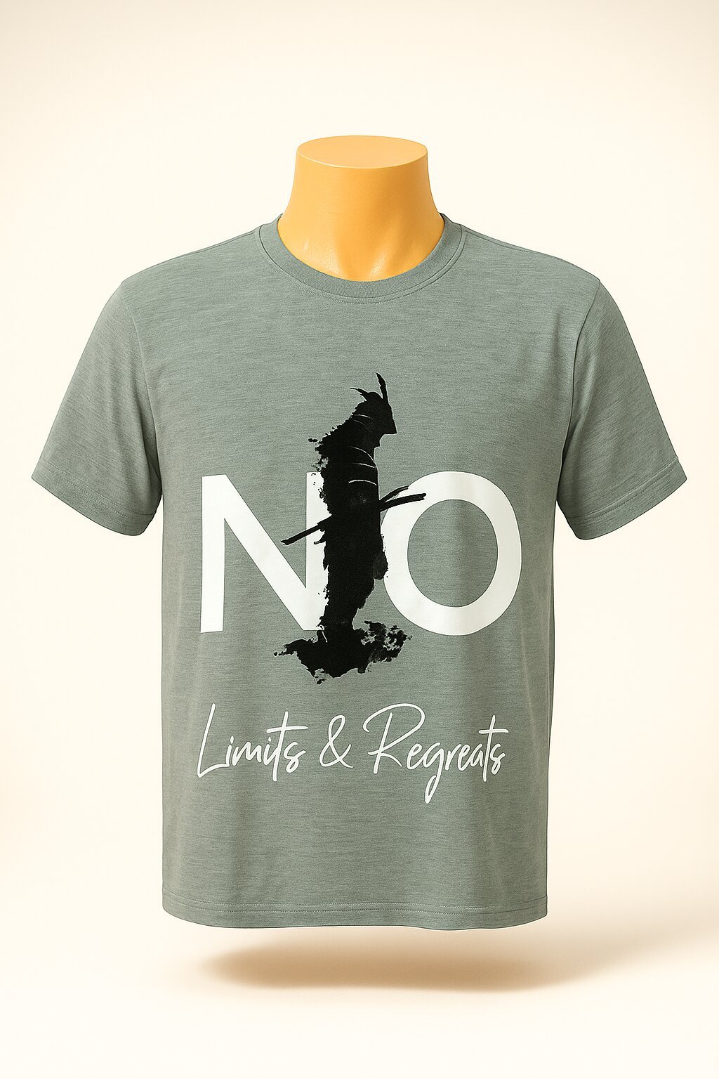 No Limits Printed Tshirt - Grey
